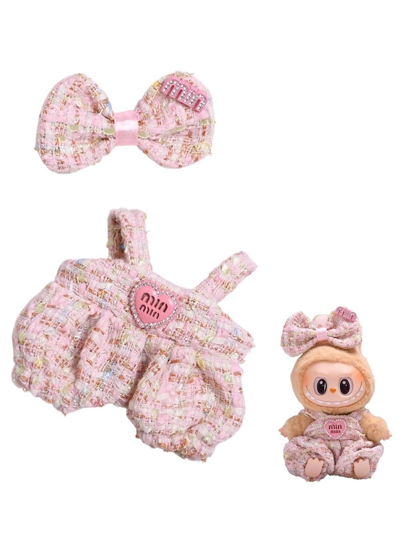 BRIXSPARK 17cm Doll Clothes Set & Outfit Set for 17cm Dolls - Premium Fashion Dresses with Accessories, Luxury Chic Doll Clothing & Style Bundle,Just Clothes 