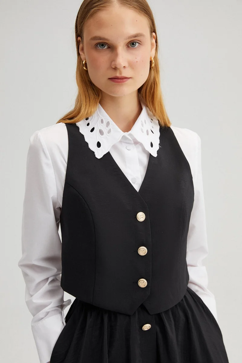 توتشي Touche Vest Skirt Cupra Set
