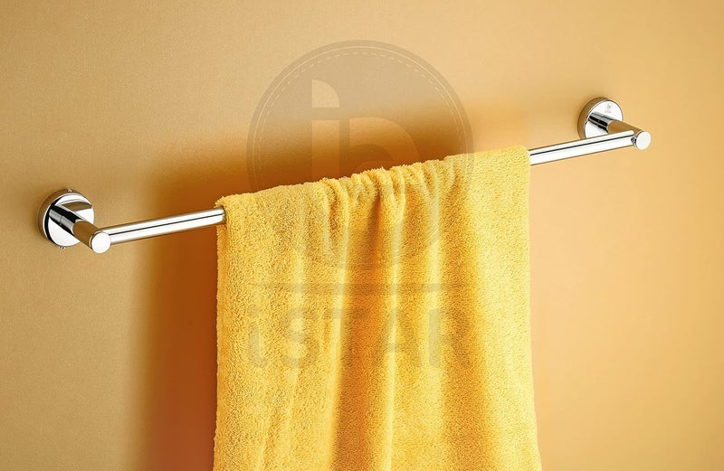 iSTAR Heavy Round Stainless Steel 24 Inch Towel Rod Towel Rack for Bathroom Towel Bar Hanger Stand Bathroom Accessories - Image 3