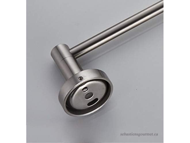 iSTAR Heavy Round Stainless Steel 24 Inch Towel Rod Towel Rack for Bathroom Towel Bar Hanger Stand Bathroom Accessories - Image 4