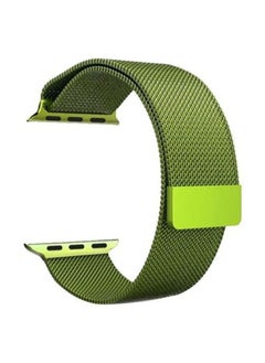 Milanese Loop Stainless Steel Replacement Band For Apple Watch Series 7/6/SE/5/4/3/2/1 42/44/45mm Green
