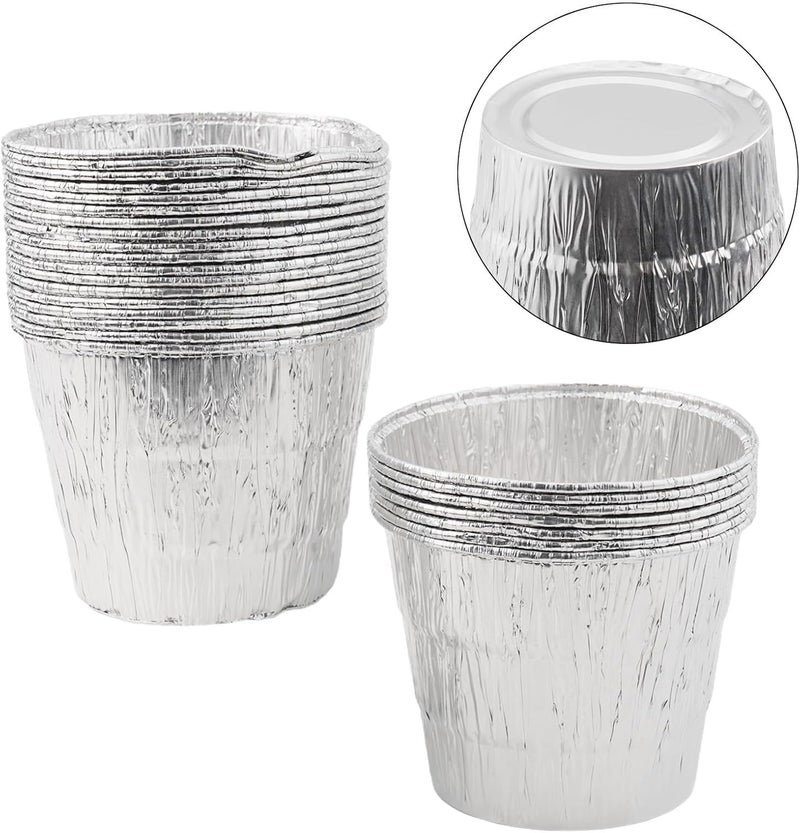 25 Pack Disposable Aluminium Grease Bucket Liners for Traeger Pellet Grill Pro Series 575/780, 650/885, 20/22/34 and Compatible with 450/550/700/1000 - Image 2