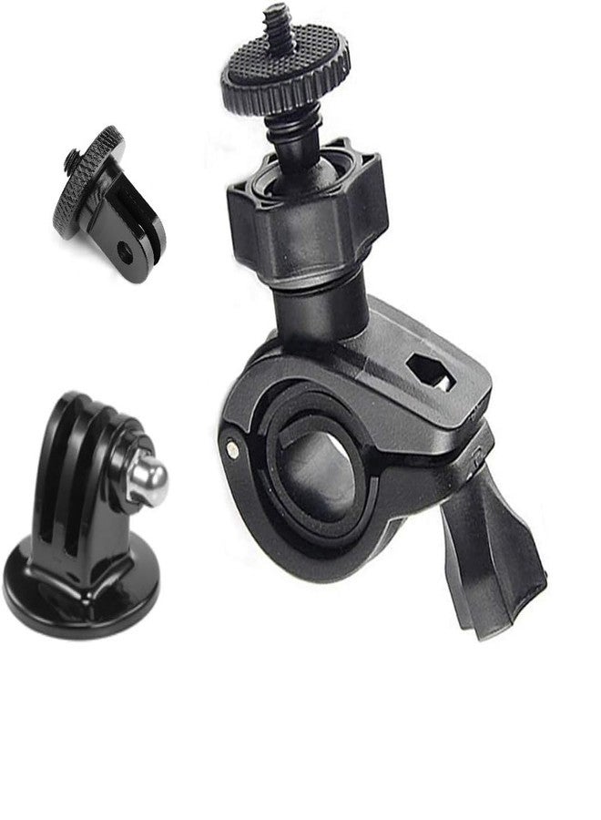 SHOPEE Action Cameras Bike Motorcycle Mount Moto Bicycle Handlebar Clamp Holder or Bracket for Hero 13/12/11/10/9/8/7, Osmo Action 3 & 4 SJCAM,Insta 360 Light Weight & Durable/Outdoor Portable - Image 1