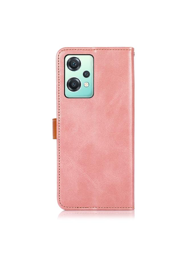 اس-توب جراب لهاتف OnePlus Nord CE 2 Lite 5G من KHAZNEH، جراب هاتف من جلد البقر ثنائي اللون - Image 3