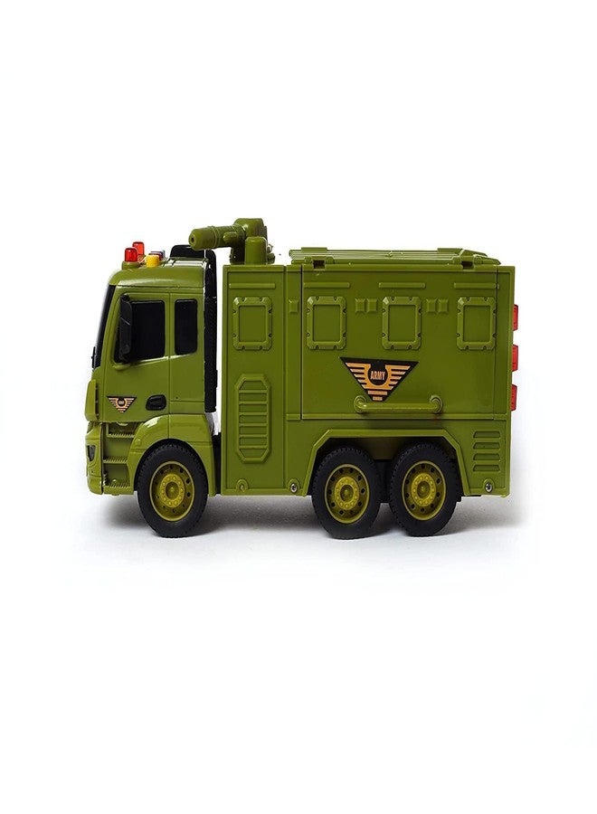 Ixora Rescue Squad Guns and Bombs Pull Back Vehicles Friction Powered Engineering Construction Military Trucks Toy for 3+ Years Old Kids Boys Girls (Multicolor) - Image 4