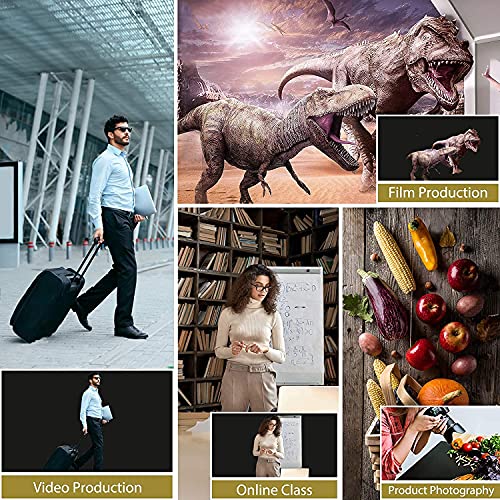 HomeArt 8x20 Ft. Wrinkle-Free Black Background Screen Backdrop Curtain for Product Photography, Photoshoot, Video Production, YouTube Live Streaming, Zoom Meetings, VFX Editing, Instagram Reels - Image 5