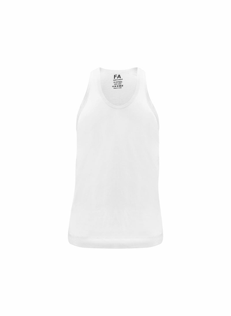 Fashion Academy سترة رجالية من فاشون أكاديمي، مضلعة باللون الأبيض، عبوة من 3 قطع - Image 2