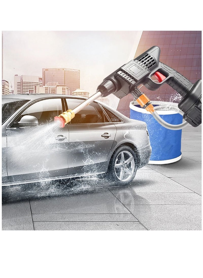 Arabest Double Batteries 65VF Cordless High Pressure Car Washer with Nozzles Water Gun Set Garden Cleaning Jet Car Washing Machine Black  - Image 4
