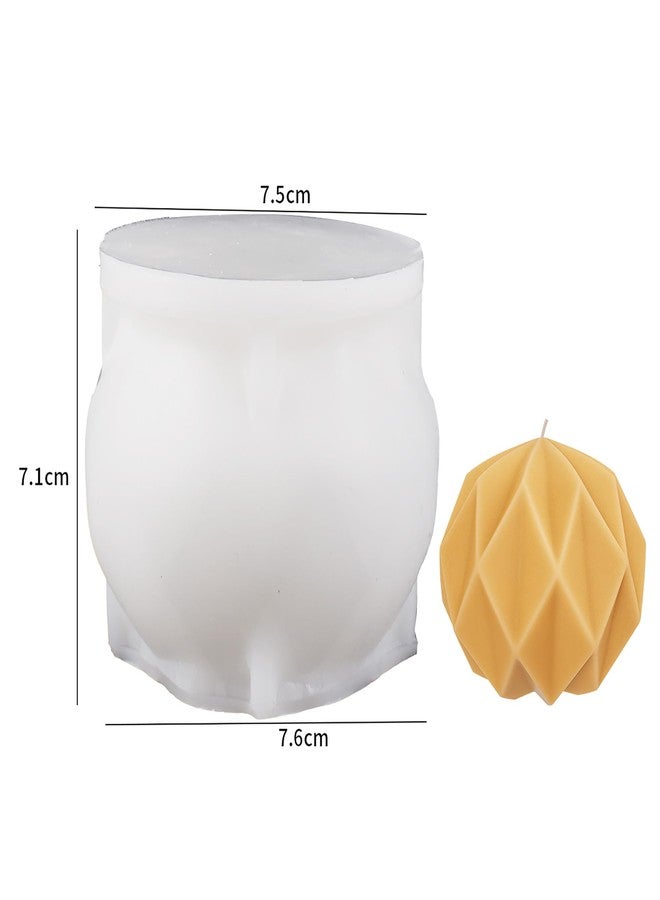 ESEDAGE Diamond Ball Mold Ball Candle - Resin Casting Silicone Molds for Home Decor & Candle Making Wave Spiral Mold - Image 2