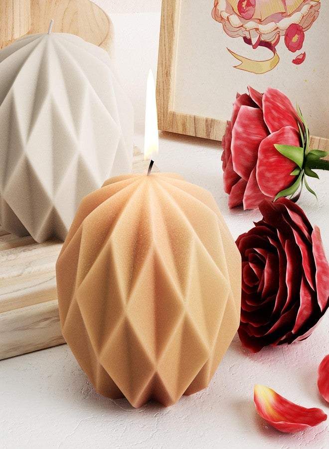 ESEDAGE Diamond Ball Mold Ball Candle - Resin Casting Silicone Molds for Home Decor & Candle Making Wave Spiral Mold - Image 4