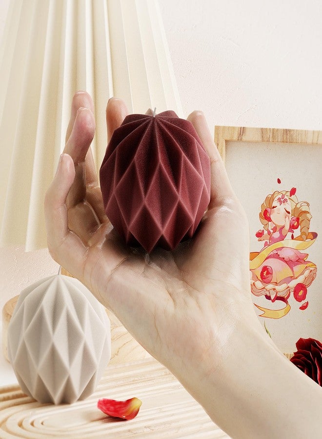 ESEDAGE Diamond Ball Mold Ball Candle - Resin Casting Silicone Molds for Home Decor & Candle Making Wave Spiral Mold - Image 3