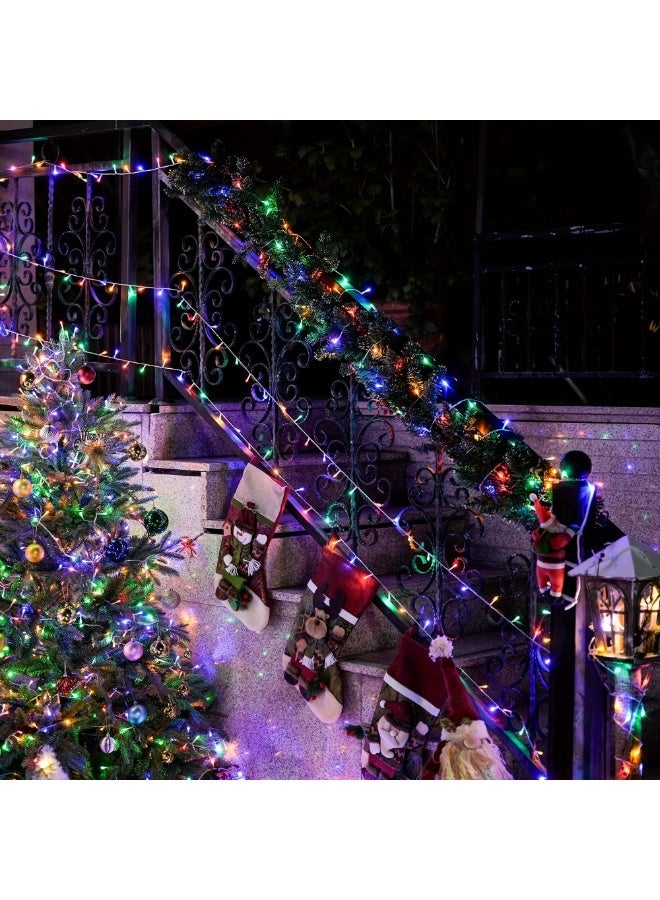 MODI 50Meter RGB Multi-Color LED String Fairy Ramadan Lights, 8 Modes – Indoor Outdoor Christmas Tree Decorations, 320 LEDs, Waterproof Curtain Lights for Diwali, Wedding, Balcony, Party, 2-Pin Plug - Image 4