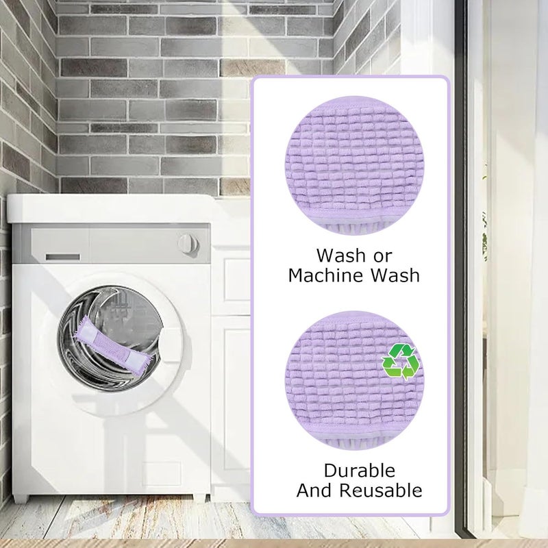 Jerliflyer Dust Mop for Floor, Microfiber Mop Replace Cloth Heads Dry Wet Flat Mops with a Extra Chenille Refill Mopping Pad for Tile Floors Hardwood Tile 42 x 16cm(Purple) - Image 2