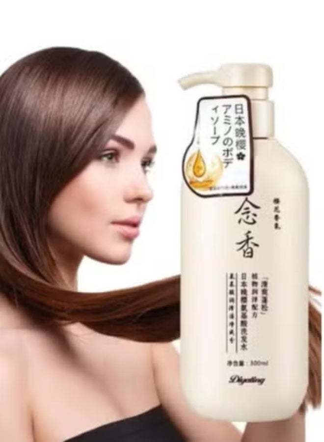SAKURA Japanese Sakura Shampoo (Original) for hair growth, preventing hair loss and removing dandruff, 300 ml 2 pieces - Image 2