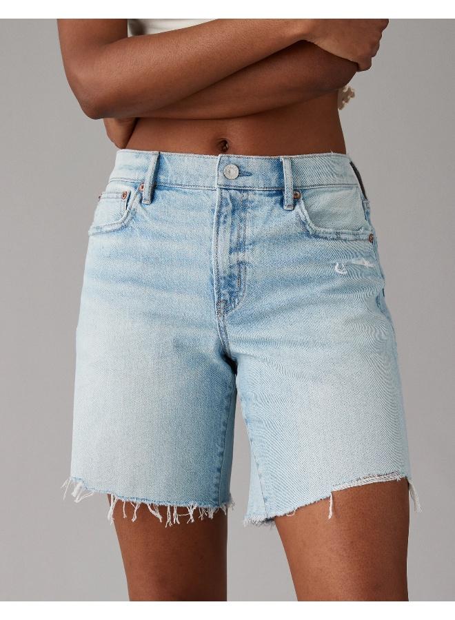 American Eagle AE Strigid 8" Perfect Denim Bermuda Short  - Image 1