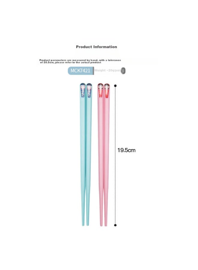 MAX COOK Meichun (maxcook) Chopsticks, Alloy Chopsticks, Children's Non-slip Chopsticks For Home Use, Divided Dining Chopsticks, Tableware Set, 2 Pairs Mixed Colors Mck7421  - Image 5