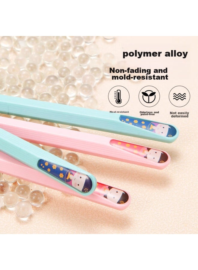 MAX COOK Meichun (maxcook) Chopsticks, Alloy Chopsticks, Children's Non-slip Chopsticks For Home Use, Divided Dining Chopsticks, Tableware Set, 2 Pairs Mixed Colors Mck7421  - Image 3