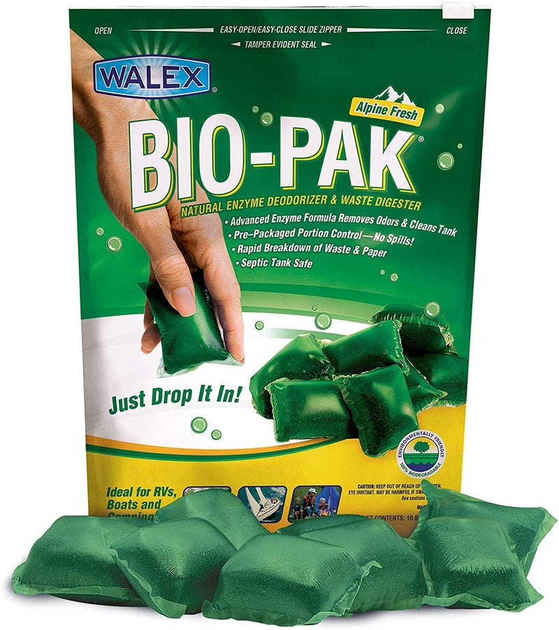 Walex BIO-11530 Bio-Pak Natural Holding Tank Deodorizer and Waste Digester, (Pack of 10) (4 Pack of 10) - Image 2