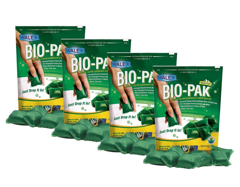 Walex BIO-11530 Bio-Pak Natural Holding Tank Deodorizer and Waste Digester, (Pack of 10) (4 Pack of 10) - Image 1