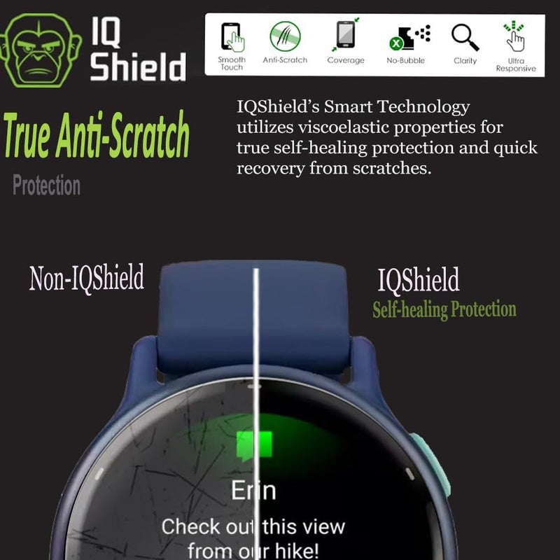 IQShield 6 Pack for Garmin Vivoactive 6/Vivoactive 5 Screen Protector: Clear TPU Film, Bubble-Free Installation, Scratch-Resistant, Case Friendly, Self-Healing, HD Clarity for Ultimate Protection - Image 5