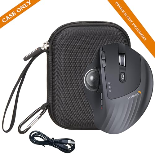 Aproca Case Compatible with ProtoArc EM01 EM02 Wireless Trackball Mouse, Protable Storage Bag for Accessories (Case Only) - Image 5