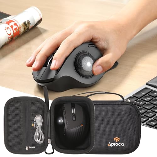 Aproca Case Compatible with ProtoArc EM01 EM02 Wireless Trackball Mouse, Protable Storage Bag for Accessories (Case Only) - Image 4