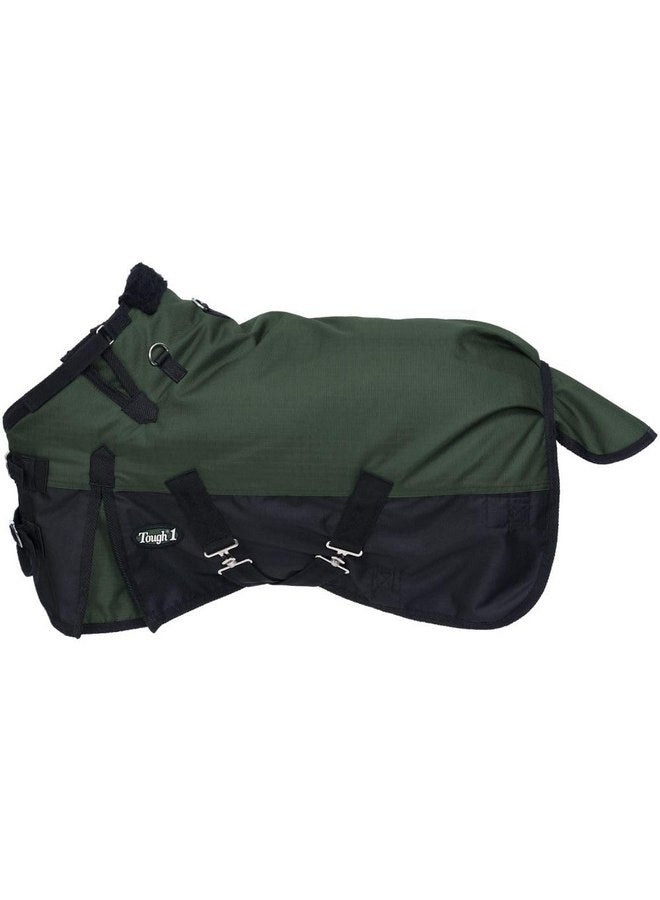 Tough 1 1200D Mini Turnout Blanket with Snuggit Hunter Green 36"