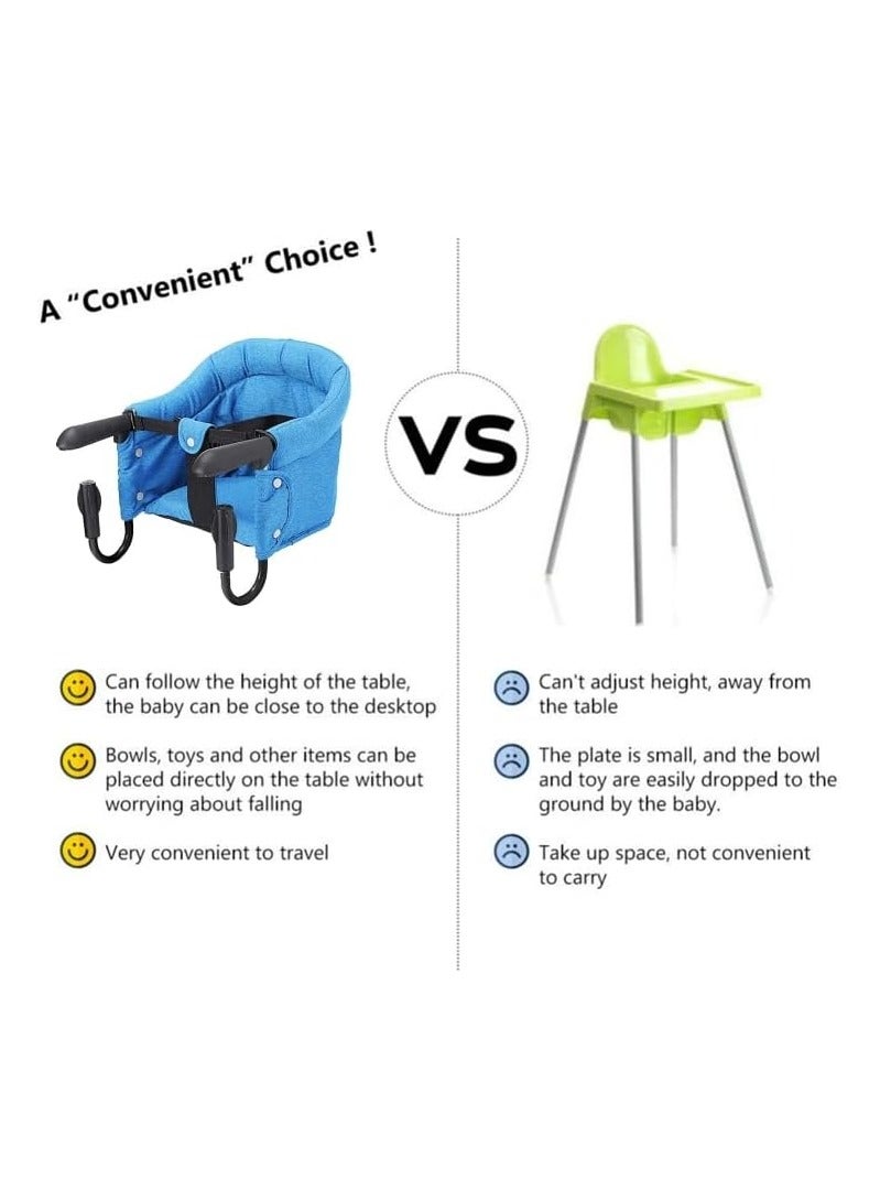 Gonice Hook On Baby High Chair, Hook On Portable Fast Table Chair, Baby Feeding Seat Fold-Flat Storage Bag for Home Travel - Image 5