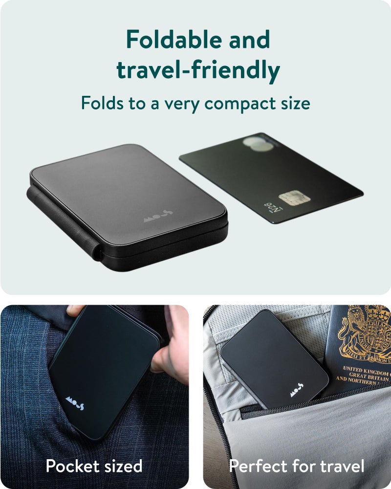 Mous - 3 in 1 Wireless Charger - Travel Charger for Multiple Devices MagSafe and Pixelsnap Compatible for iPhone 17/16/15/14/13/12, Pixel 10, Apple Watch and AirPods - Image 4