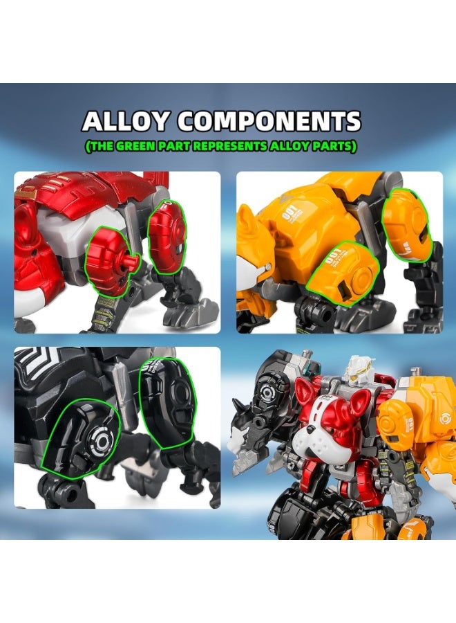 SYOSI 3-in-1 Transforming Robot Toy Set, Animal to Robot Alloy Deformation Kit with 7 Shapes, STEM Educational Building Toy for Kids Ages 4-12, Ideal for Birthday, Christmas and Party Gifts (Multi-Mode) - Image 5