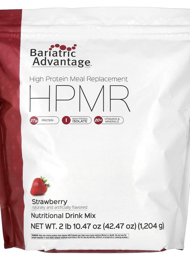 Bariatric Advantage - HPMR High Protein Meal Replacement Strawberry 2 lb 10.47 oz (1204 g) - Image 1