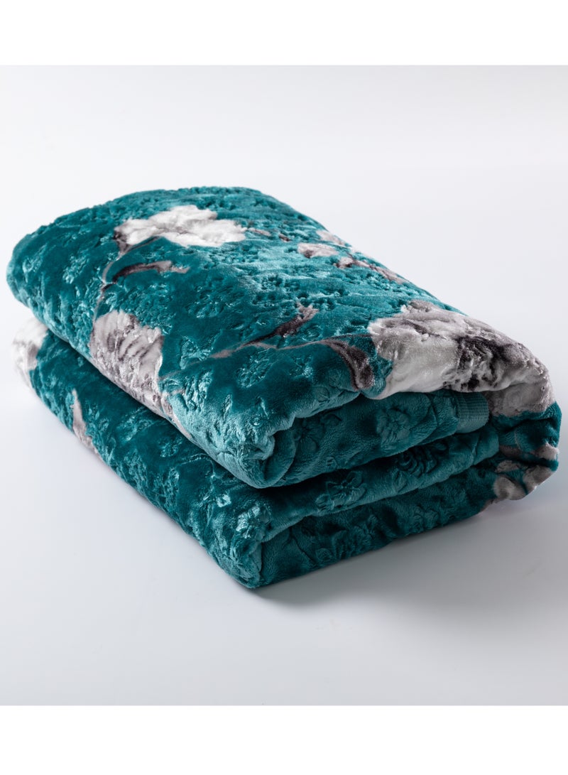 Stargold Single Ply Premium Cloudy Blanket Made by 100% Polyester SPUN YARN Obtained from Virgin Polyester Which is Suitable for winter and Rainy Season 155X210CM 5.5LB  - Image 2