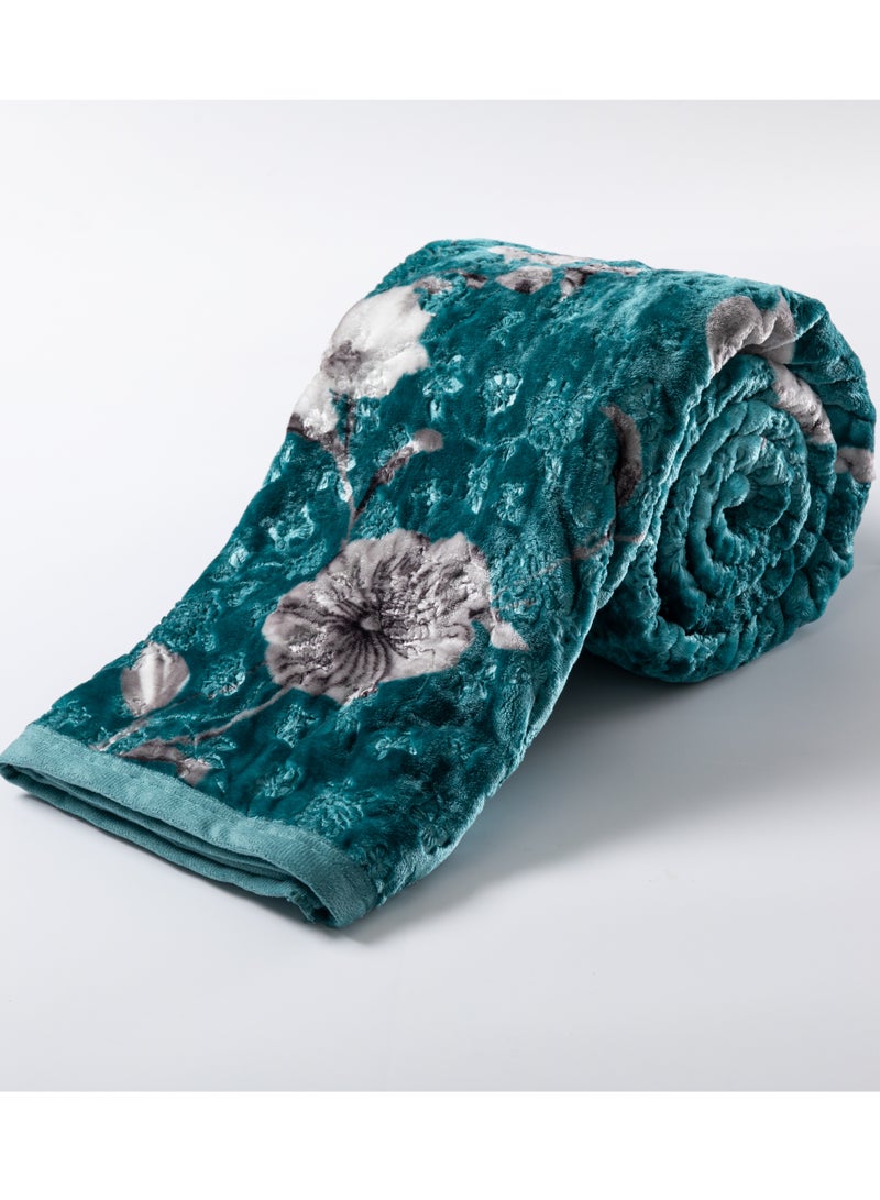 Stargold Single Ply Premium Cloudy Blanket Made by 100% Polyester SPUN YARN Obtained from Virgin Polyester Which is Suitable for winter and Rainy Season 155X210CM 5.5LB  - Image 3