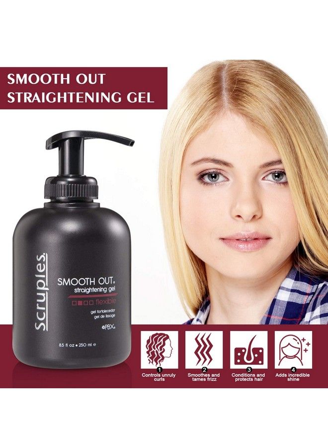 Scruples Smooth Out Hair Straightening Gel (8.5Oz) Antifrizz Hair Balm For Men & Women Conditioning & Smoothening Cream Controls Curls Suitable For All Hair Types - Image 3