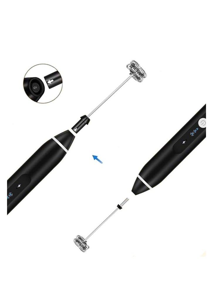 USB charging hand mixer with egg beater and Nescafe - Image 3