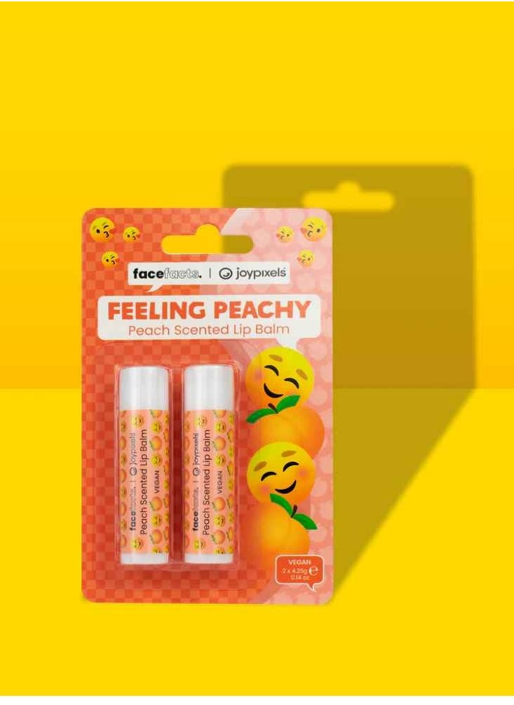 facefacts Feeling Peachy Scented Balm For Dry Chapped Lips 4.25 G  - Image 2