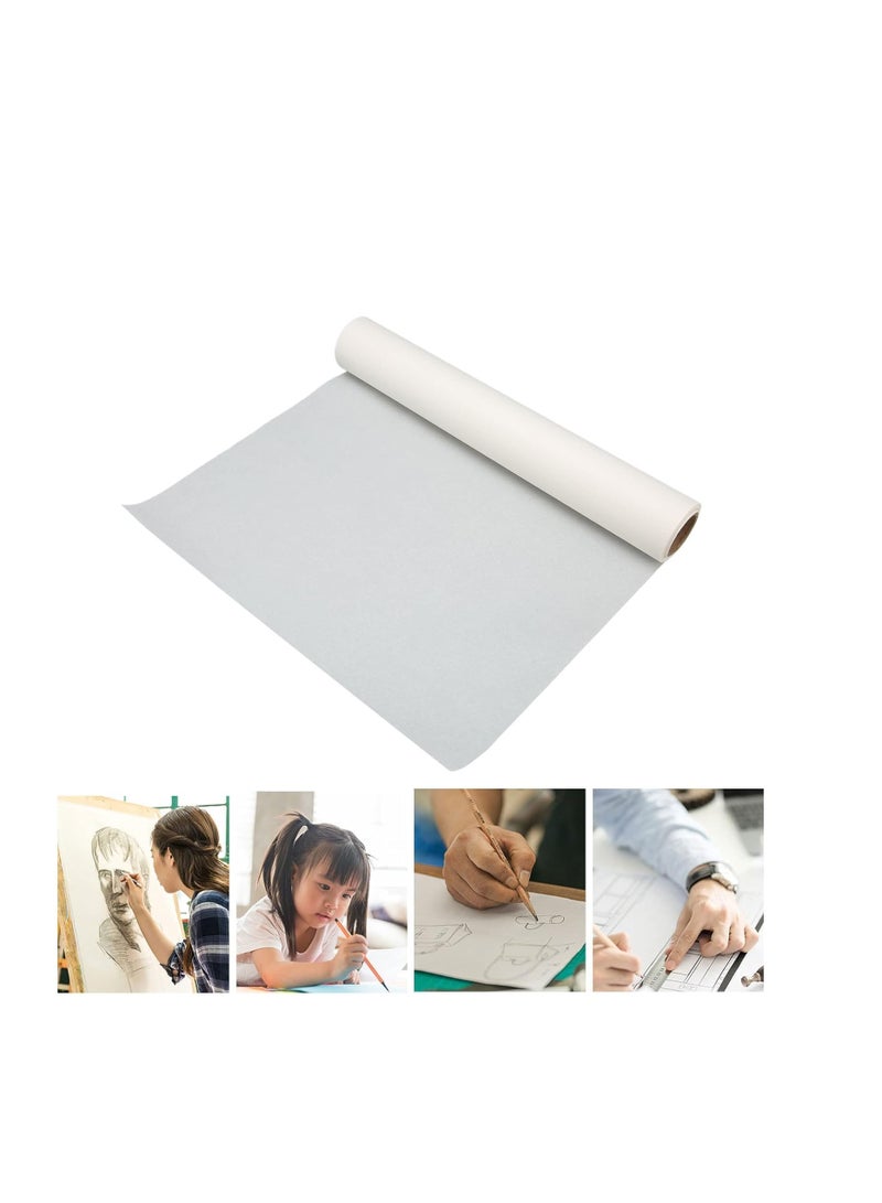Terabyte لفافة ورق التتبع، A4، 20 مترًا، ورق تتبع شفاف، ورق رسم يمتص الحبر، ورق تتبع أبيض عملي، ورق شفاف خفيف الوزن للرسم والتتبع والرسم التخطيطي - Image 2