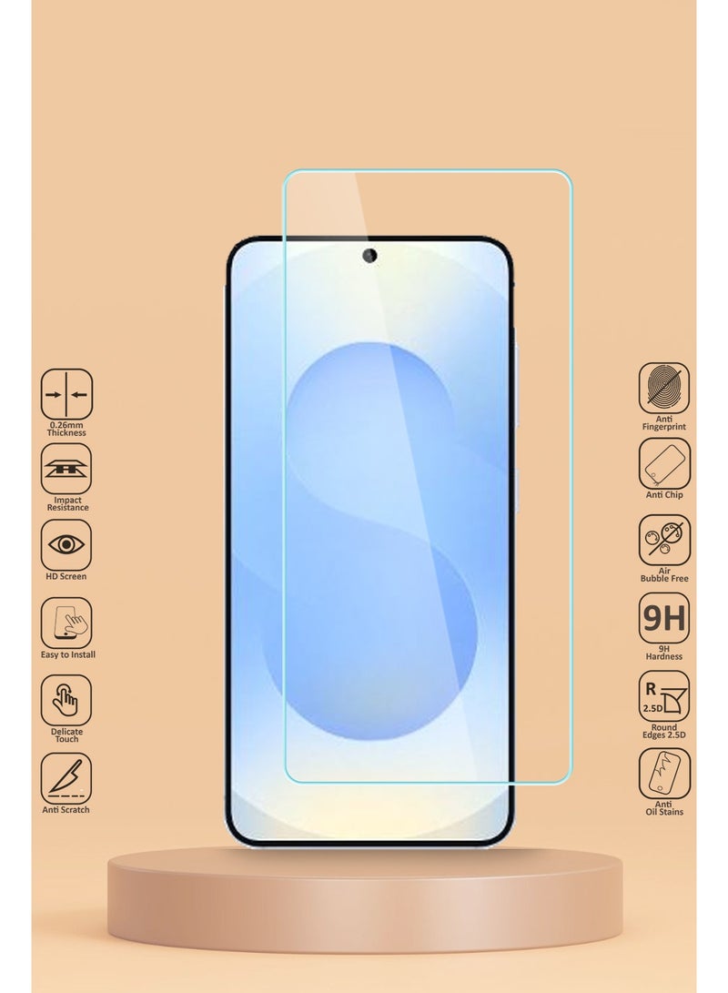 Techie واقي شاشة زجاجي مقوى عالي الدقة لهاتف Samsung Galaxy S24 - مضاد للانعكاس ومضاد للفقاعات وصلابة 9H 0.33 مم وحواف مستديرة وسهولة التركيب - Image 2