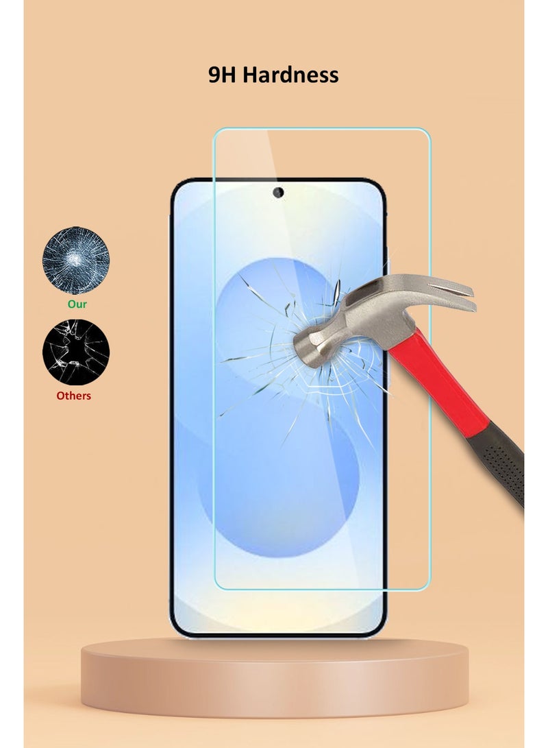 Techie واقي شاشة زجاجي مقوى عالي الدقة لهاتف Samsung Galaxy S24 - مضاد للانعكاس ومضاد للفقاعات وصلابة 9H 0.33 مم وحواف مستديرة وسهولة التركيب - Image 3