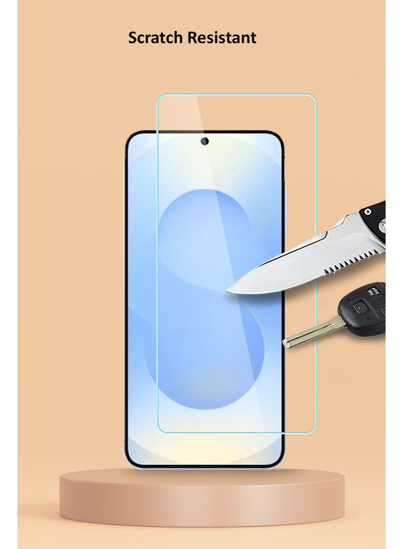 Techie واقي شاشة زجاجي مقوى عالي الدقة لهاتف Samsung Galaxy S24 - مضاد للانعكاس ومضاد للفقاعات وصلابة 9H 0.33 مم وحواف مستديرة وسهولة التركيب - Image 5