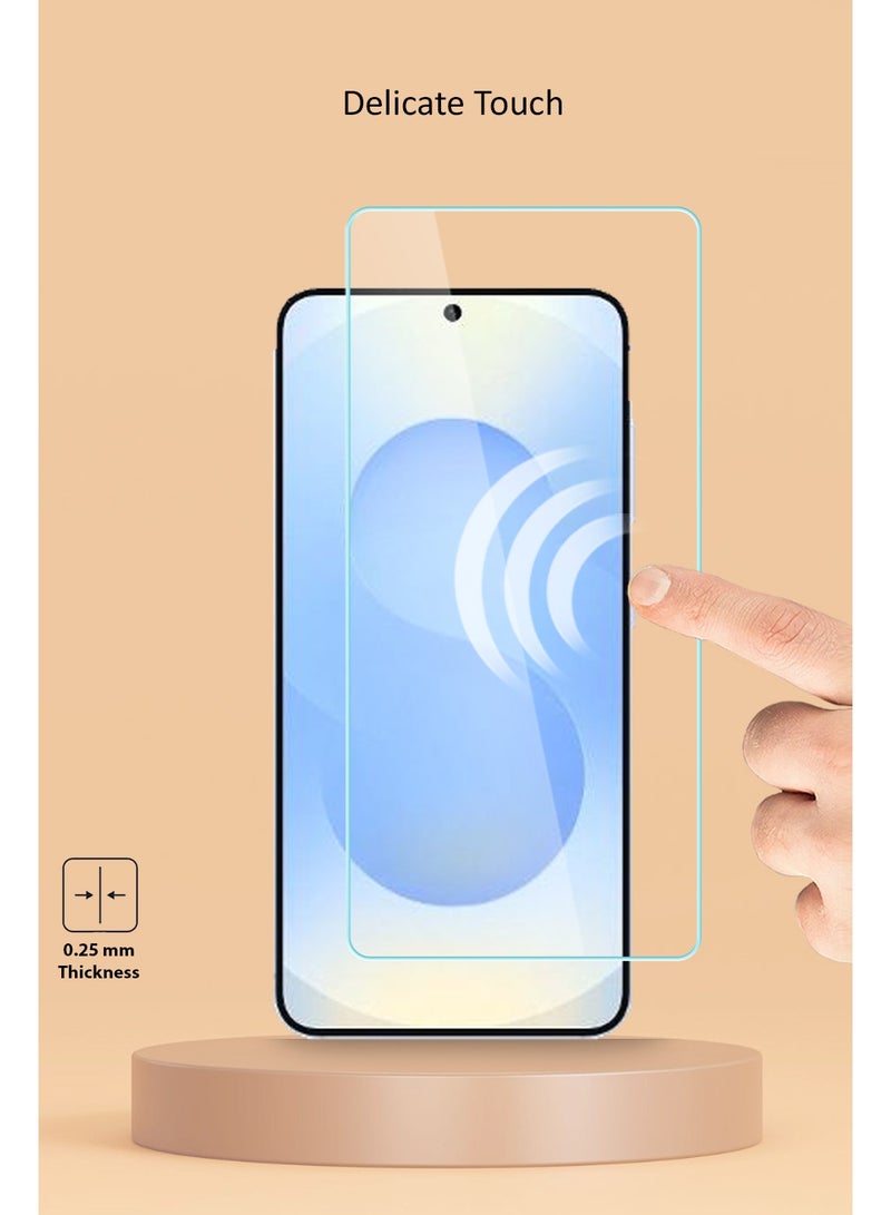 Techie واقي شاشة زجاجي مقوى عالي الدقة لهاتف Samsung Galaxy S24 - مضاد للانعكاس ومضاد للفقاعات وصلابة 9H 0.33 مم وحواف مستديرة وسهولة التركيب - Image 4