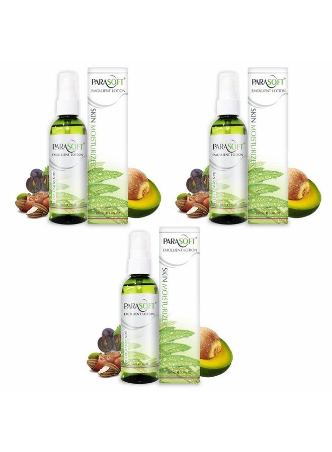 Parasoft Body & Face Moisturizing Ultra Nourishing & Hydrating Emollient Lotion With Goodness Of Aloe Vera For Very Dry & Sensitive Skin For Men & Women100Ml (Pack Of 3) - Image 2