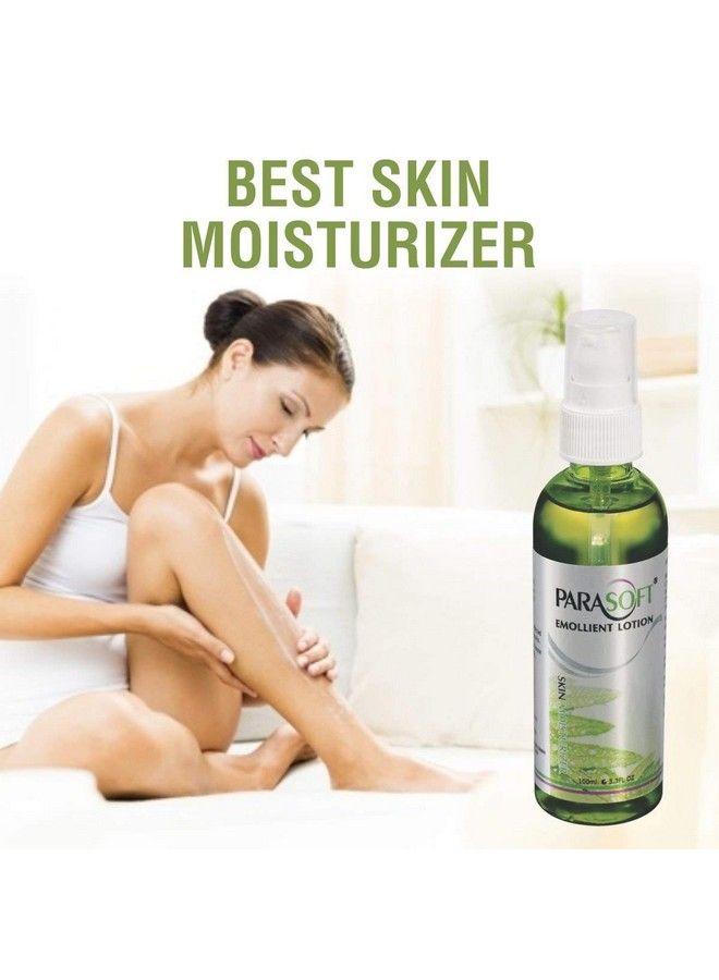 Parasoft Body & Face Moisturizing Ultra Nourishing & Hydrating Emollient Lotion With Goodness Of Aloe Vera For Very Dry & Sensitive Skin For Men & Women100Ml (Pack Of 3) - Image 4