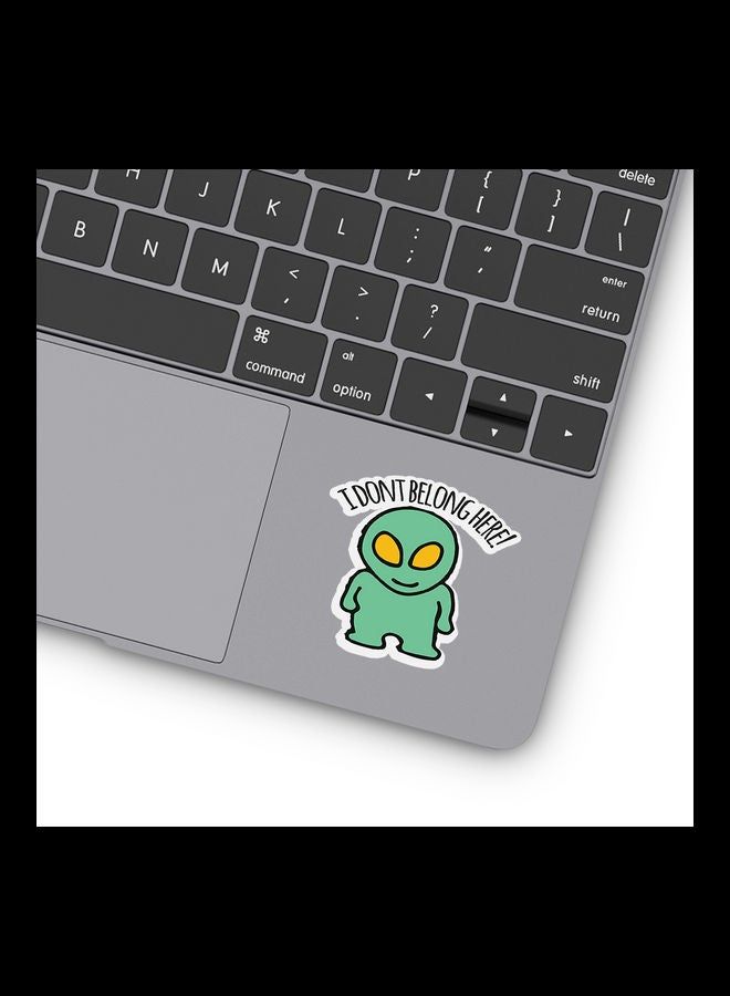 RKN Funny Alien Vinyl Stickers For Laptop - Image 2