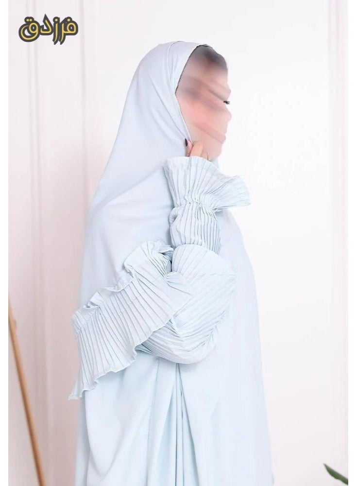 Farazdaq Wide and comfortable women's prayer sheet, excellent cold material - Image 1