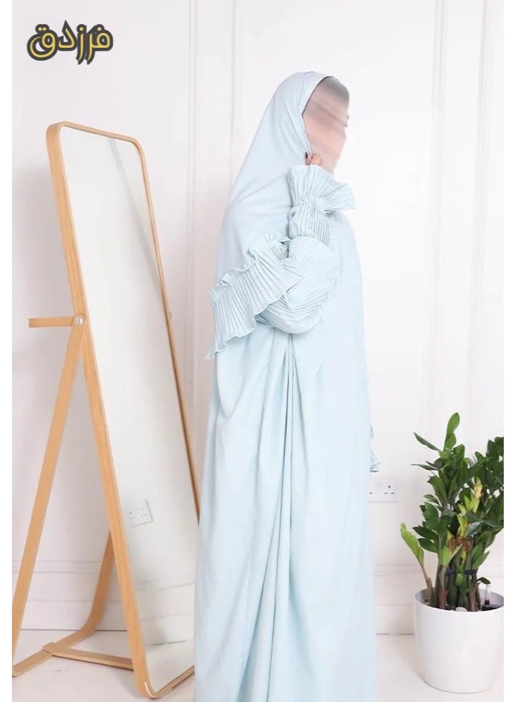 Farazdaq Wide and comfortable women's prayer sheet, excellent cold material - Image 2