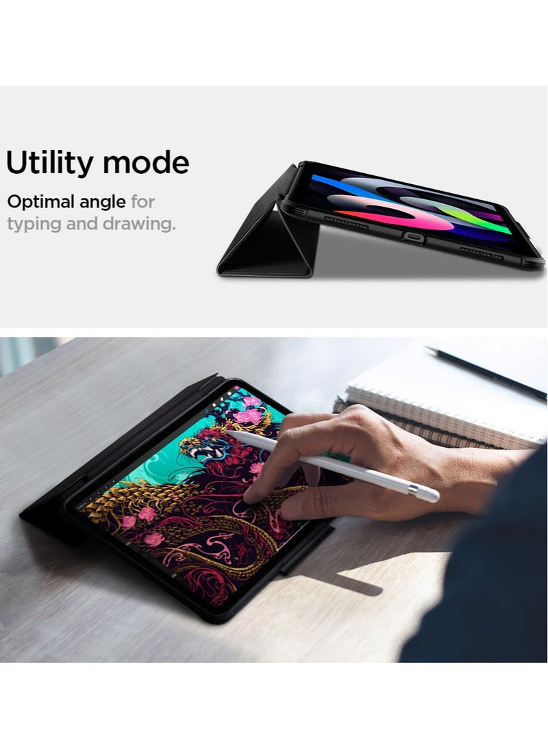 Spigen Rugged Armor Pro for iPad AIR 11 inch Case M3/M2 (2025-2024), 10.9 inch 5th/4th Generation (2022/2020) Protective Tri-Fold Cover with Pencil Holder - Black - Image 4