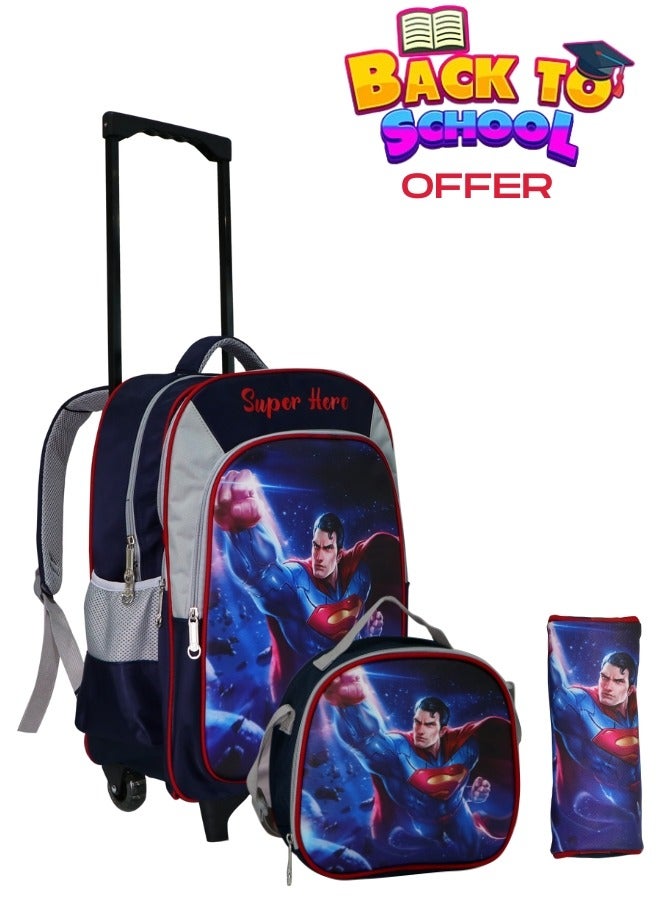 Bravo Kids School Trolley Backpack set of 3  - Image 1