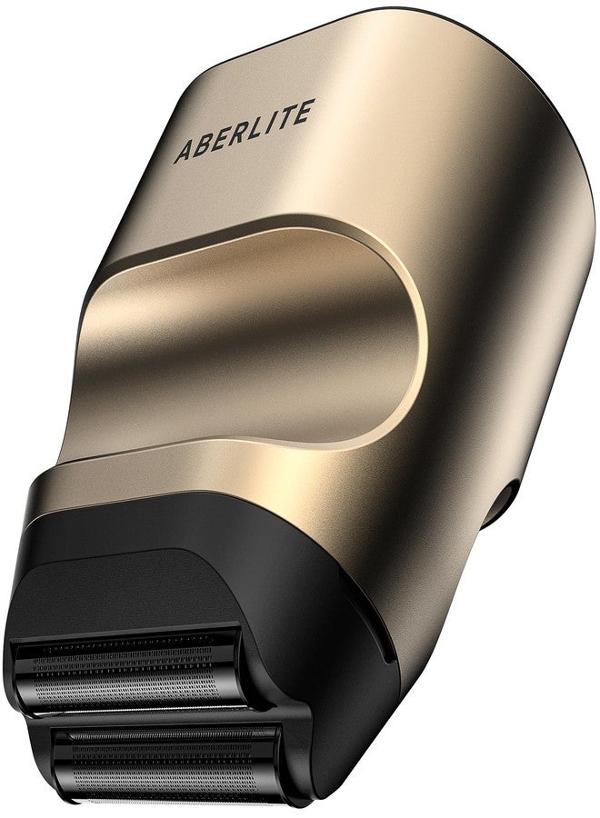 Aberlite Touch 2 Foil Head Shaver for Bald Men - Finishing Foil Shaver for Bald Head & Face, 0.05mm Ultra-Thin Foils for Razor-Smooth Results, Ergonomic Multi-Grip, Waterproof, USB-C Charging (Gold) - Image 1