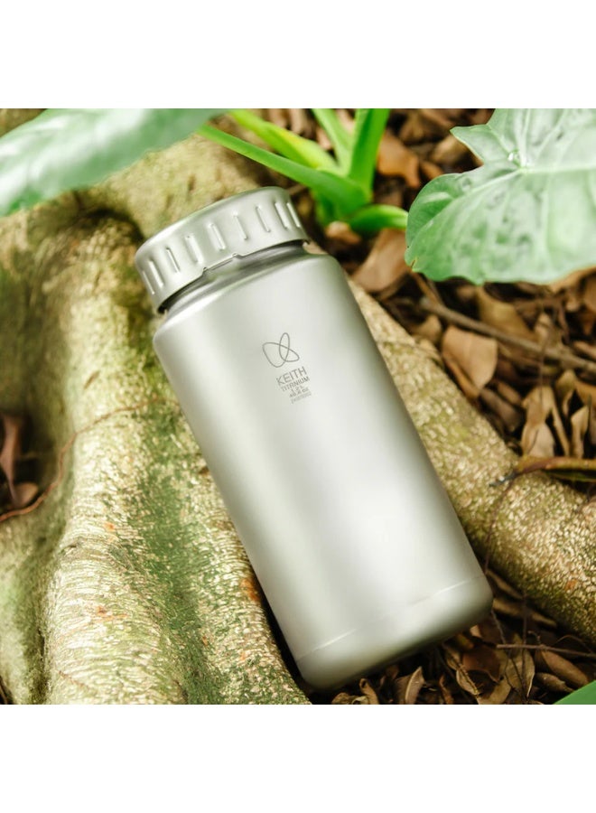 KEITH Titanium Ti3036 Plastic-Free Sport Bottle 1.2L, Pure Titanium Lightweight Water Bottle with Bayonet Leakproof Cap - Image 3